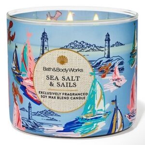Bath & Body Works Sea Salt & Sails Candle - Multicolor